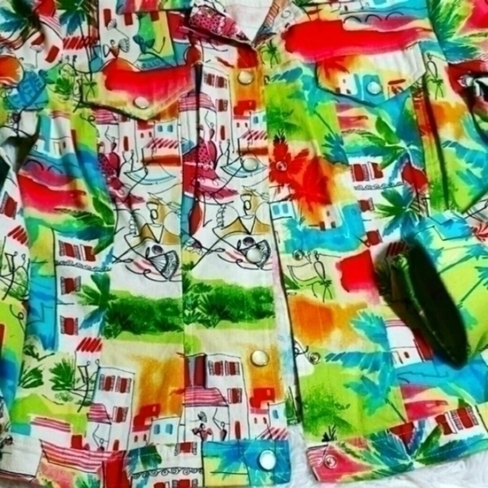 N.T. Norm Thompson Spring Scene Jacket - Picture 2 of 4